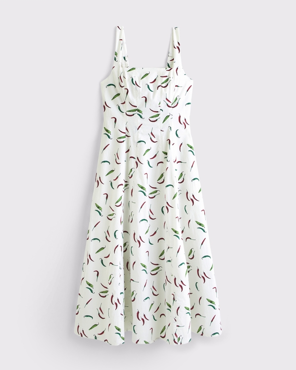 The A&F Mila Stretch Midi Dress