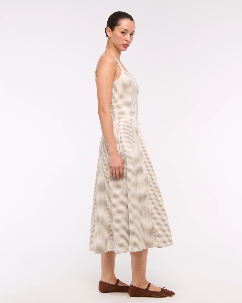 The A&F Mila Stretch Midi Dress