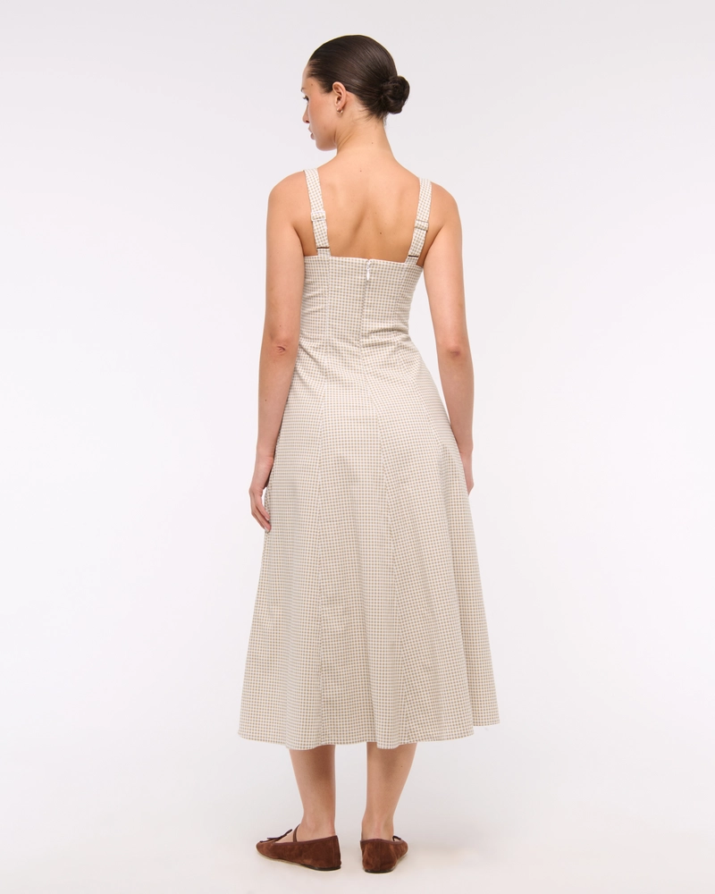 The A&F Mila Stretch Midi Dress