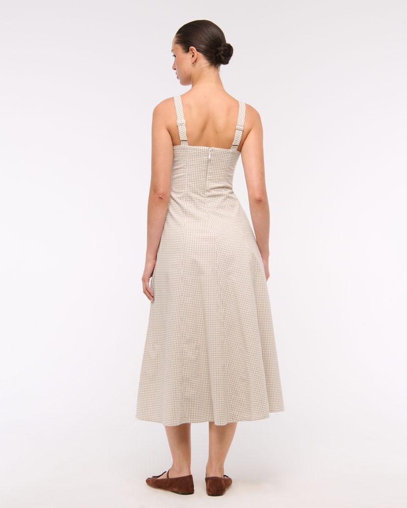 The A&F Mila Stretch Midi Dress