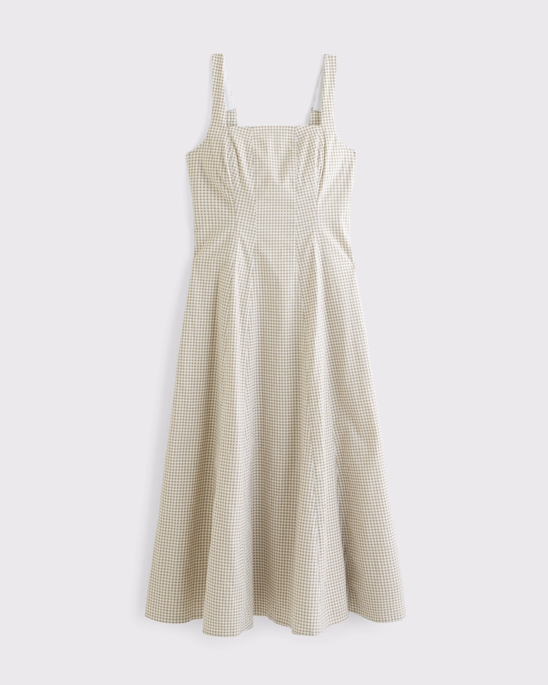 The A&F Mila Stretch Midi Dress