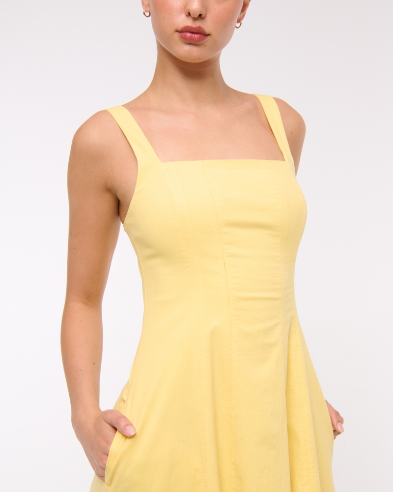 The A&F Mila Stretch Midi Dress