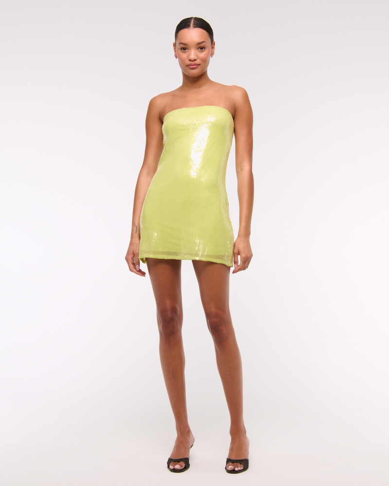 Strapless Sequin Mini Dress