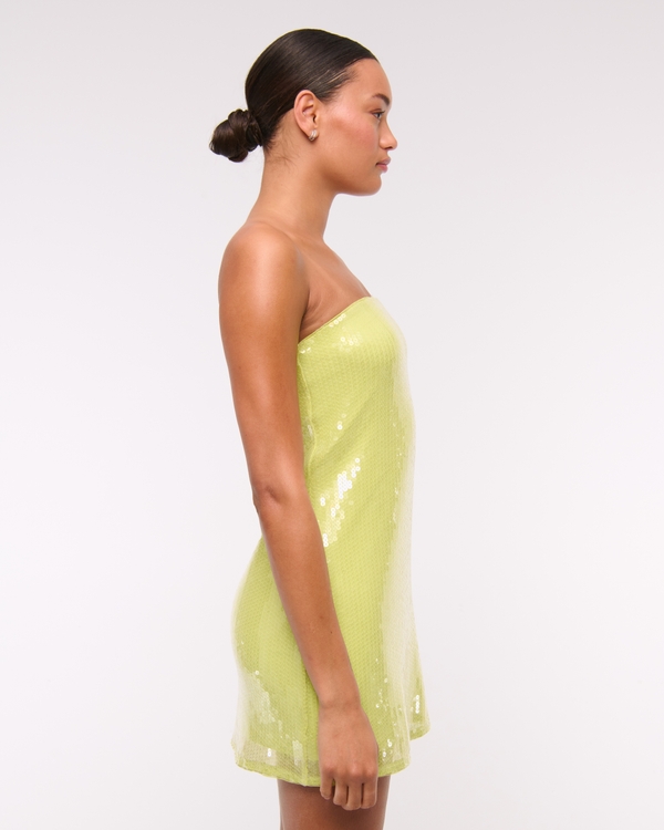 Strapless Sequin Mini Dress
