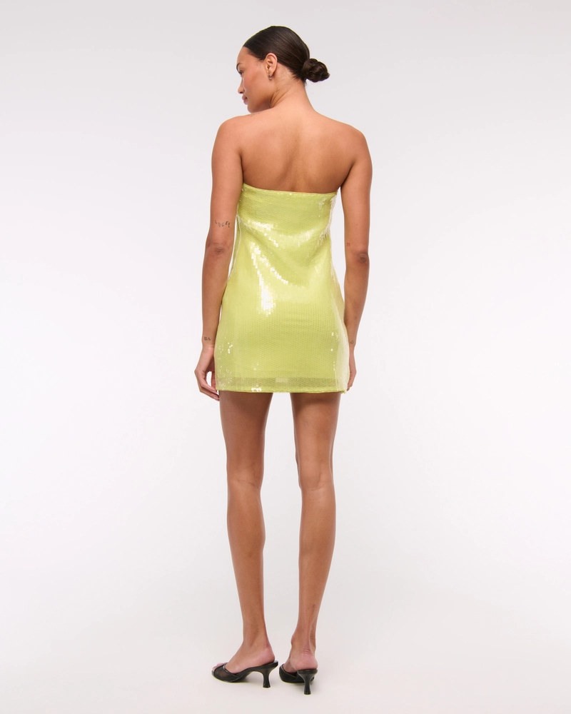 Strapless Sequin Mini Dress