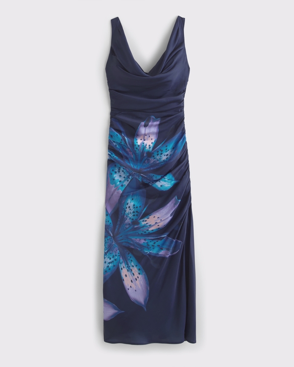 dresses to wear with tights Varya Satin Cowl Neck Maxi Dress main image 1