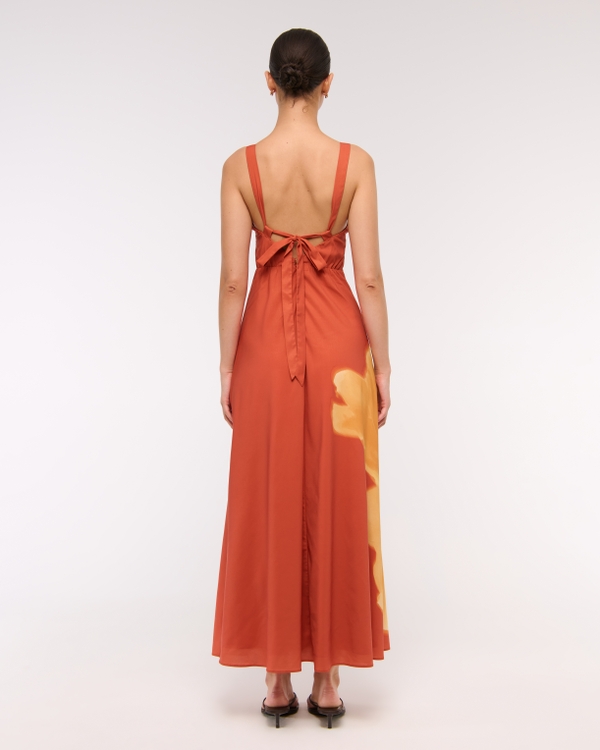 Women's Dipped-Waist Hardware Maxi Dress | Women's Dresses