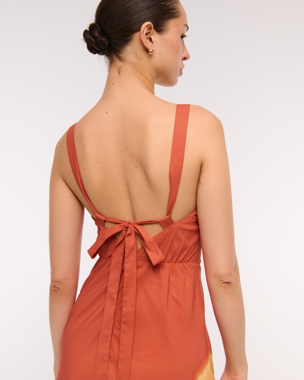 Women's Dipped-Waist Hardware Maxi Dress | Women's Dresses