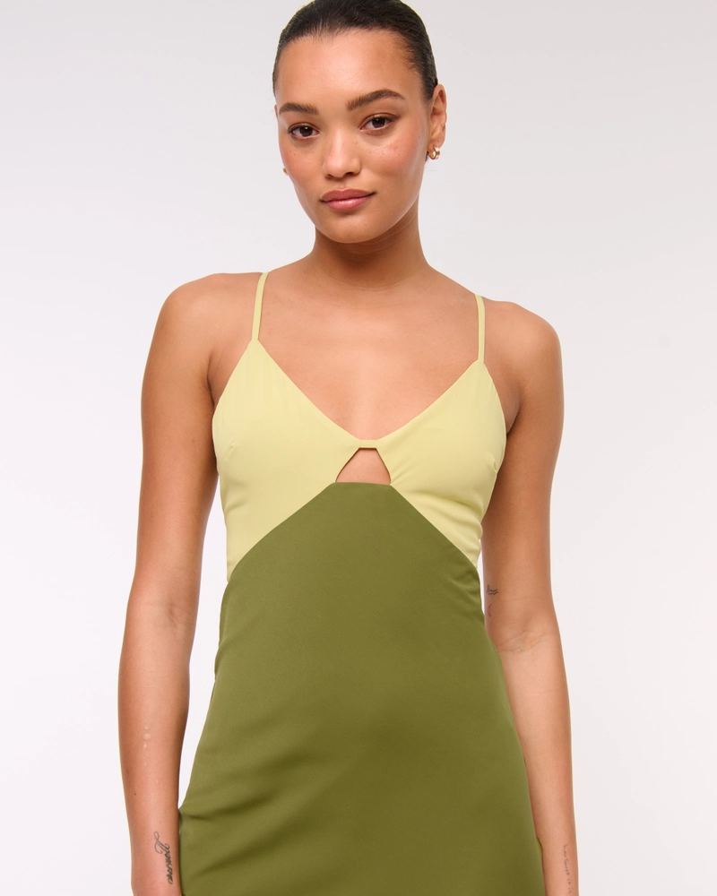 The A&F Julia Slip Cutout Maxi Dress
