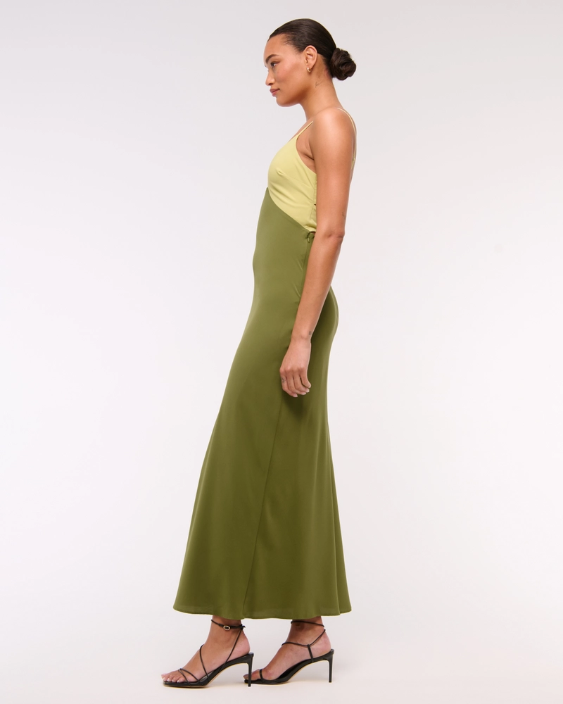 The A&F Julia Slip Cutout Maxi Dress