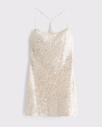 Embellished Slip Mini Dress