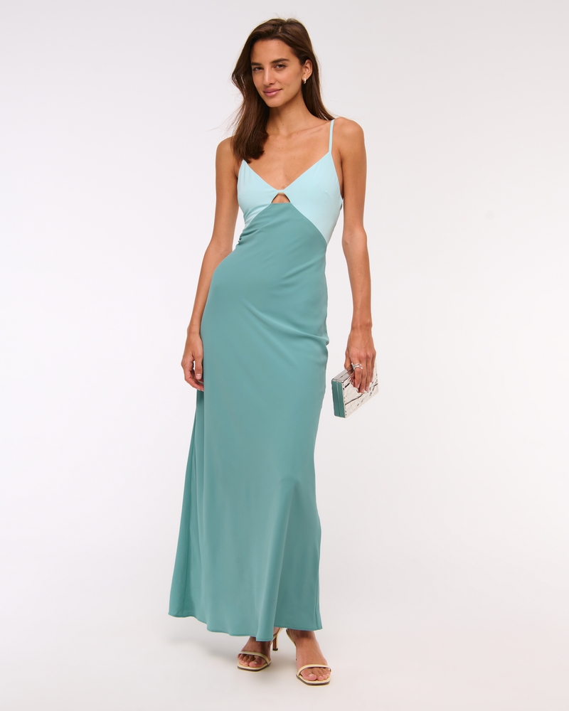The A&F Julia Slip Cutout Maxi Dress