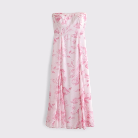 Женские платья Abercrombie & Fitch The A&F Camille Strapless Godet Midi Dress
