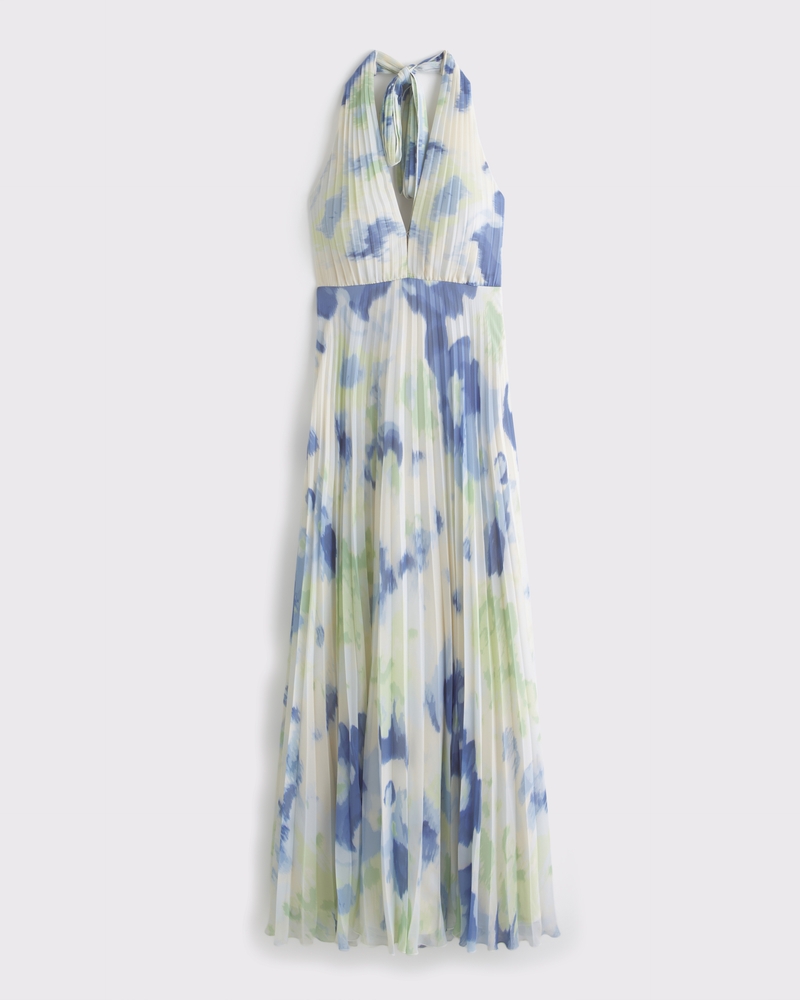 Women's The A&F Giselle Halter Maxi Dress | Women's Clearance