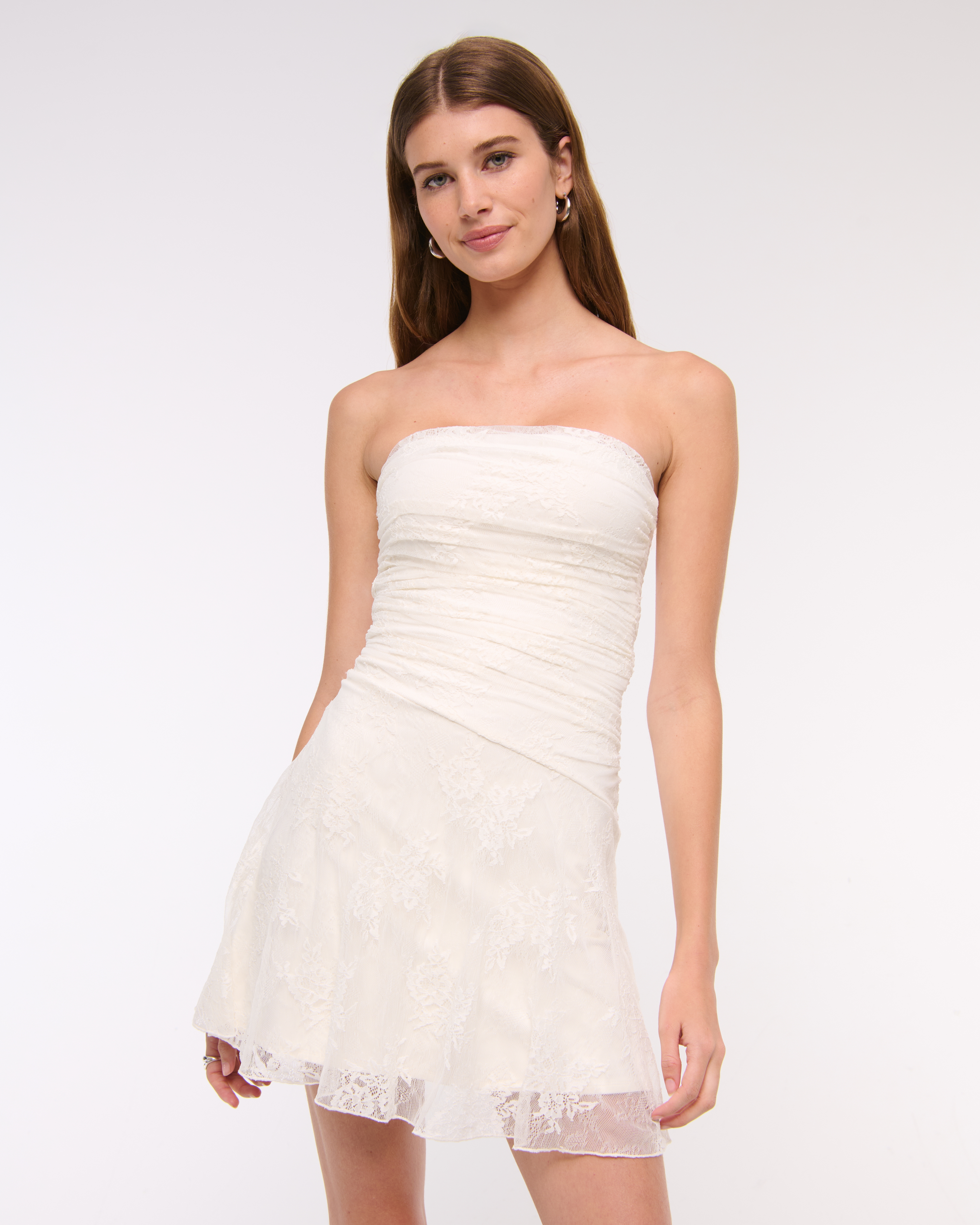 Women's Strapless Lace Mini Dress | Women's Dresses