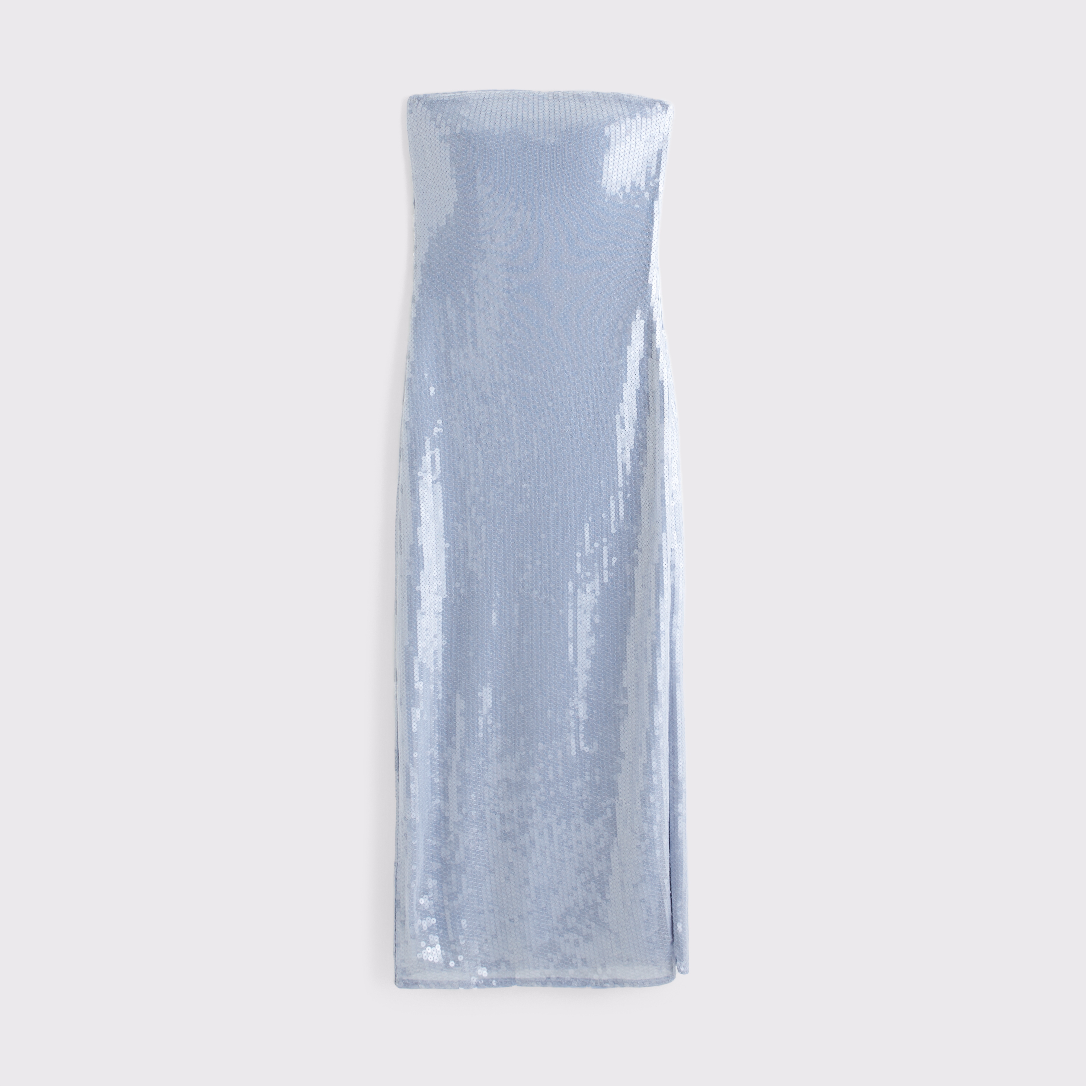 Женское платье Abercrombie & Fitch Strapless Sequin Midi, цвет: Сиреневый синий — фото 1