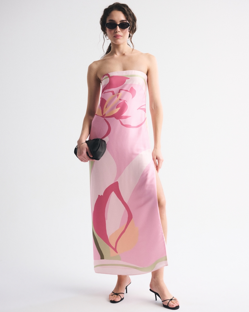 The A&F Julia Strapless Slip Maxi Dress