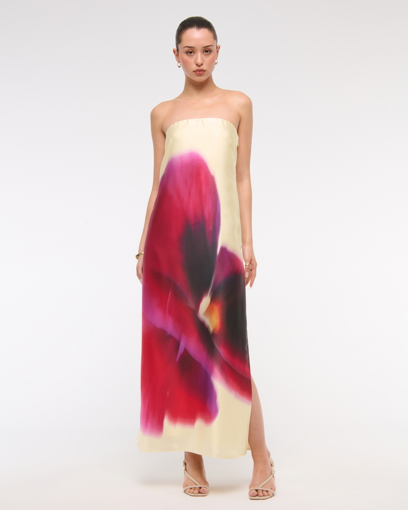 The A&F Julia Strapless Slip Maxi Dress