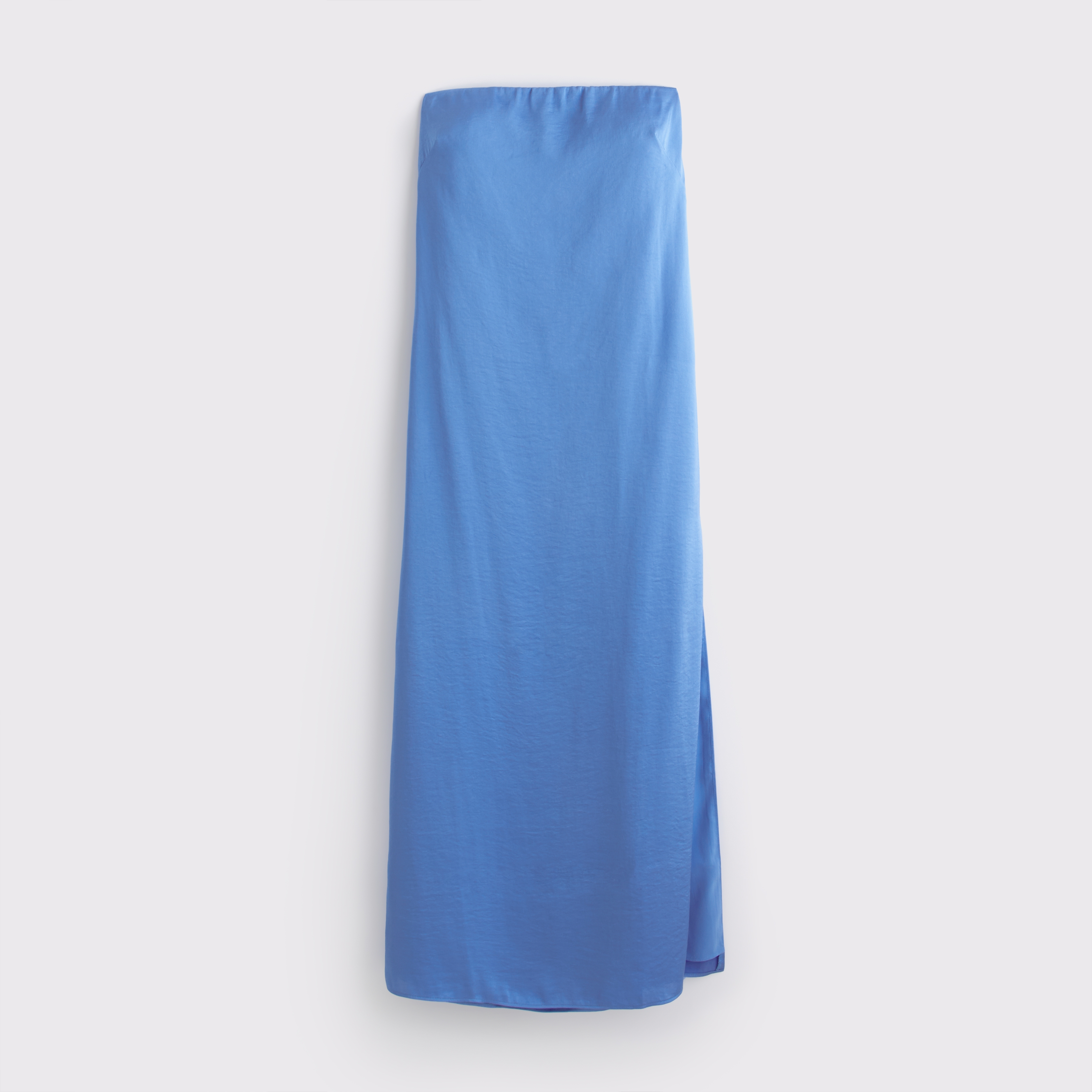 Abercrombie & Fitch The A&f Julia Strapless Slip Maxi Dress In Blue