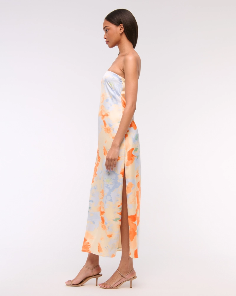 The A&F Julia Strapless Slip Maxi Dress