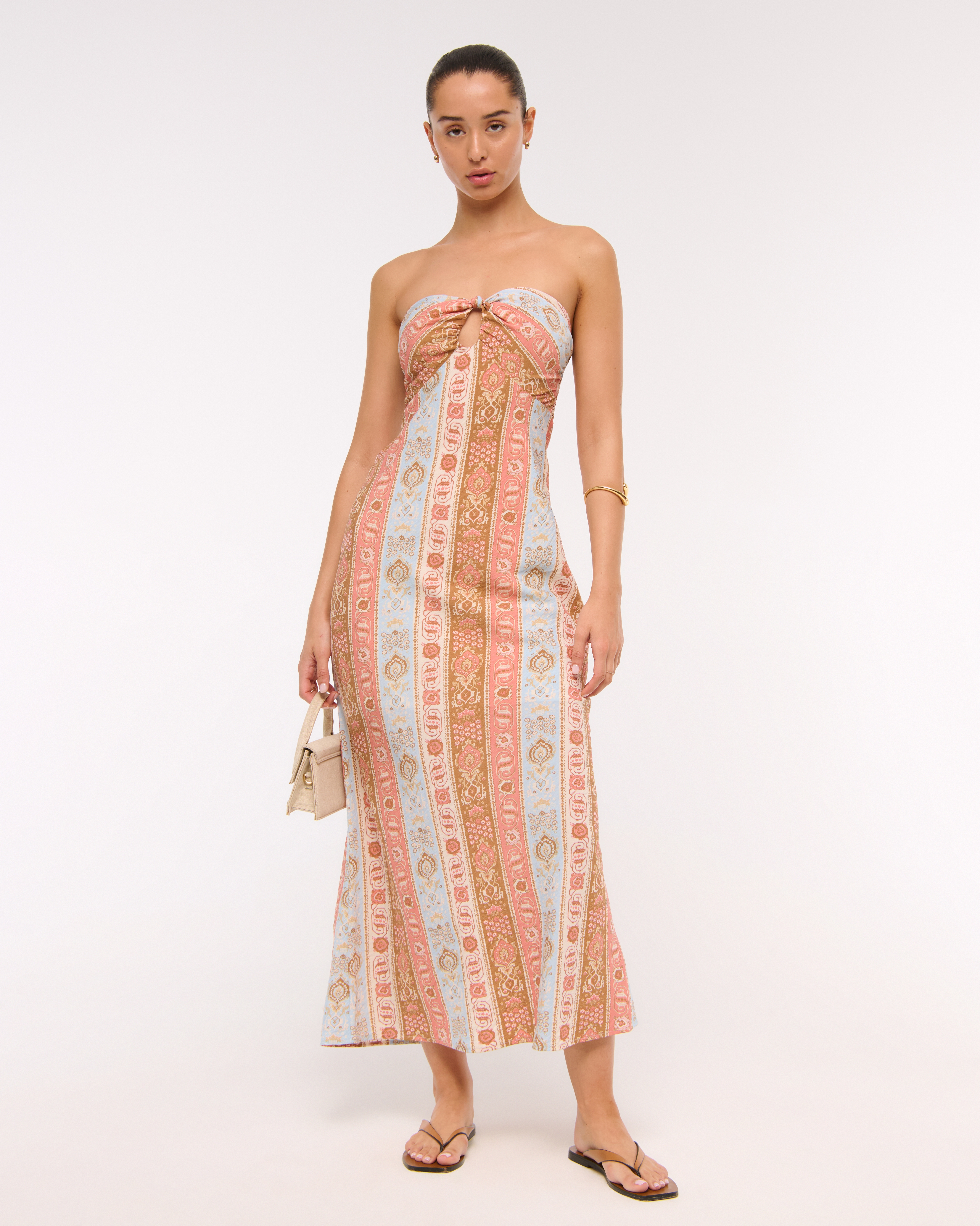 Женские платья Abercrombie & Fitch Strapless Knotted Maxi Dress — фото 3