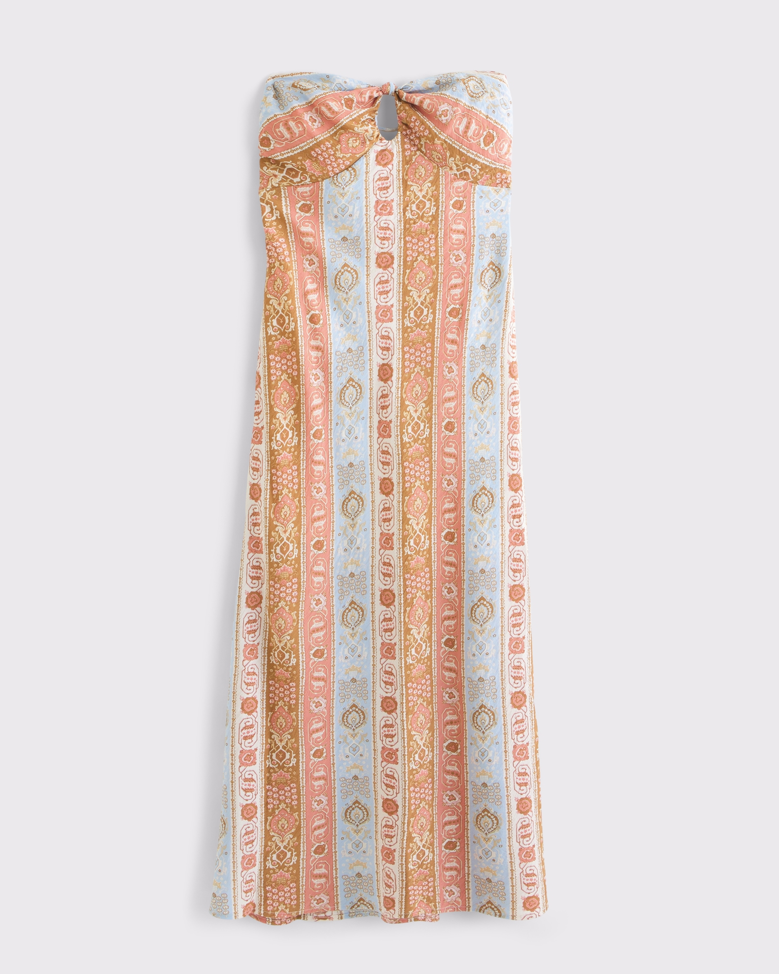 Strapless Knotted Maxi Dress