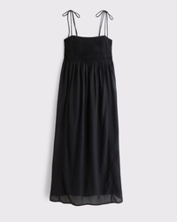 Pintuck Flowy Maxi Dress