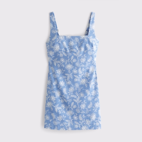 Женские юбки Abercrombie & Fitch The A&F Scarlett Squareneck Linen-Blend Skort