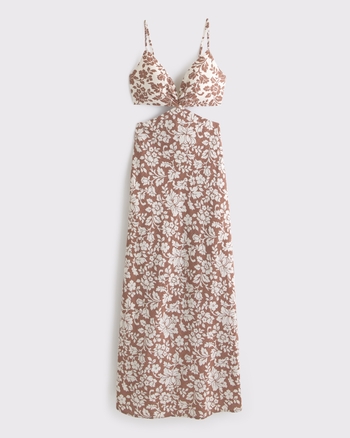 The A&F Julia Slip Cutout Maxi Dress