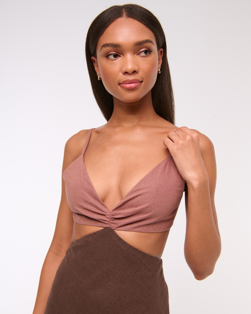 The A&F Julia Slip Cutout Maxi Dress