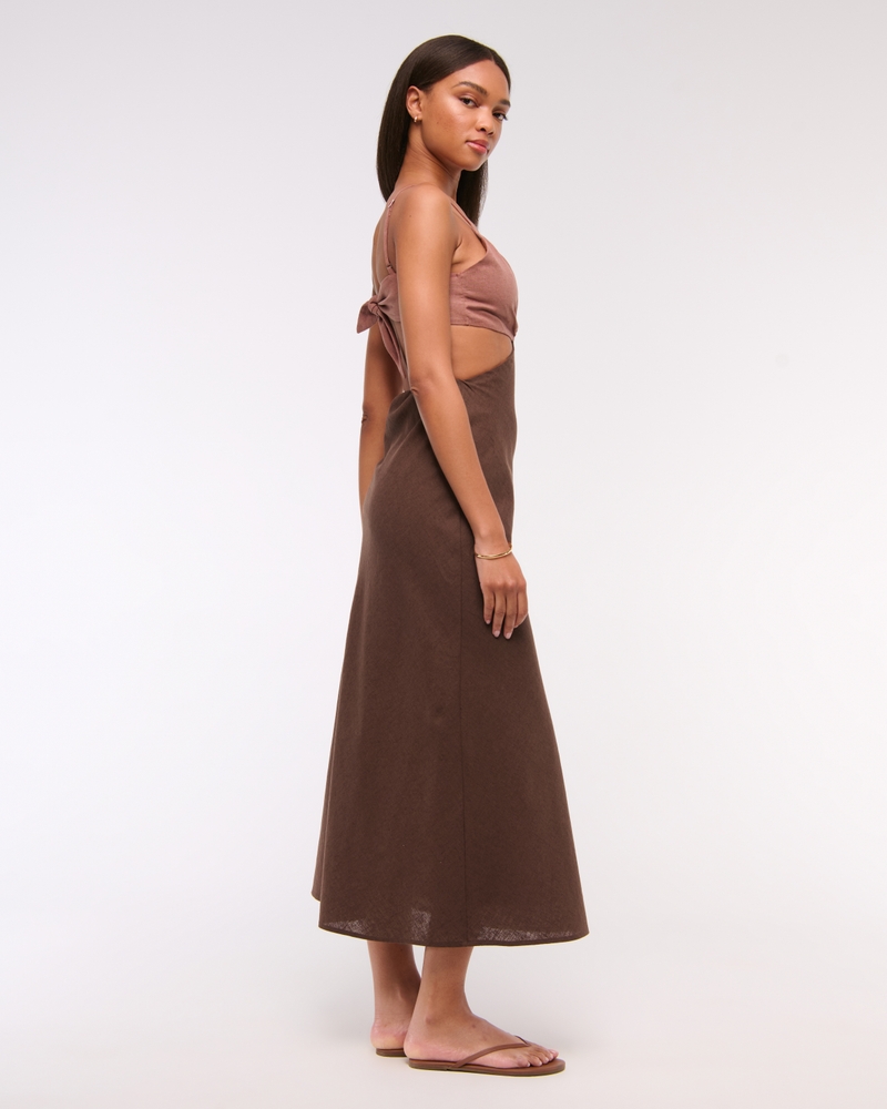The A&F Julia Slip Cutout Maxi Dress