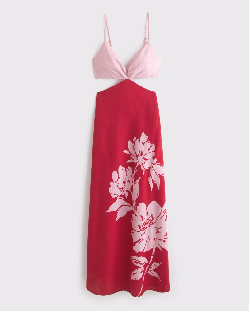 The A&F Julia Slip Cutout Maxi Dress