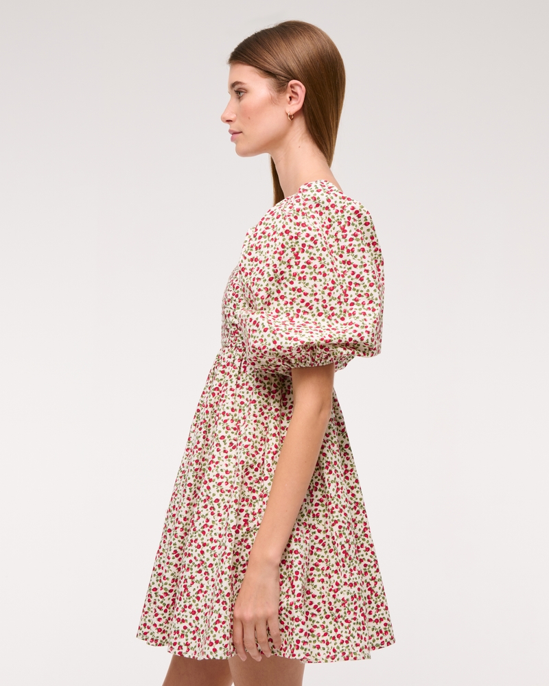 The A&F Emerson Poplin Puff Sleeve Mini Dress