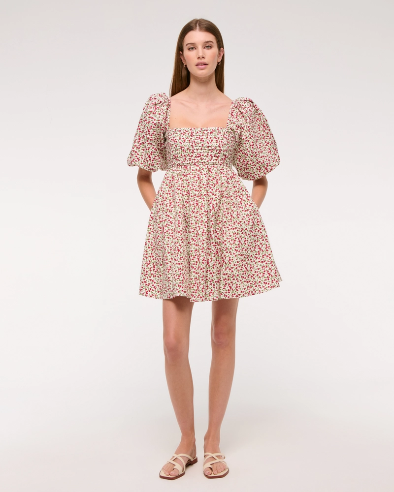 The A&F Emerson Poplin Puff Sleeve Mini Dress