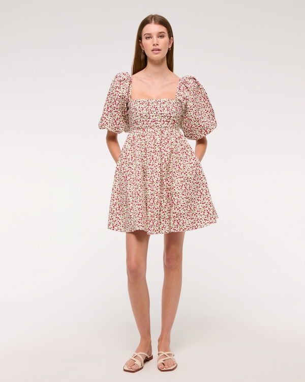 The A&F Emerson Poplin Puff Sleeve Mini Dress