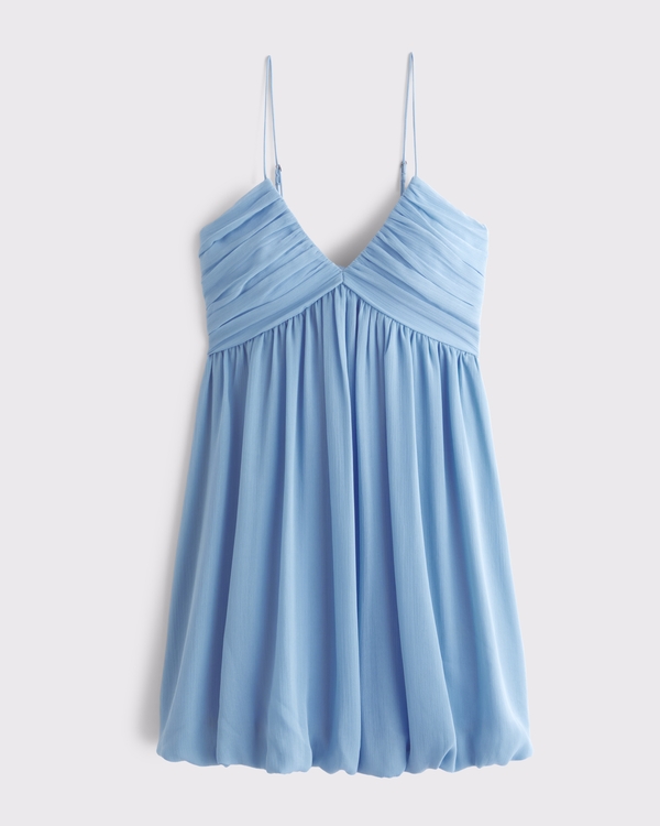 Women's Sheer Bubble Hem Mini Dress | Women's Clearance | Abercrombie.com