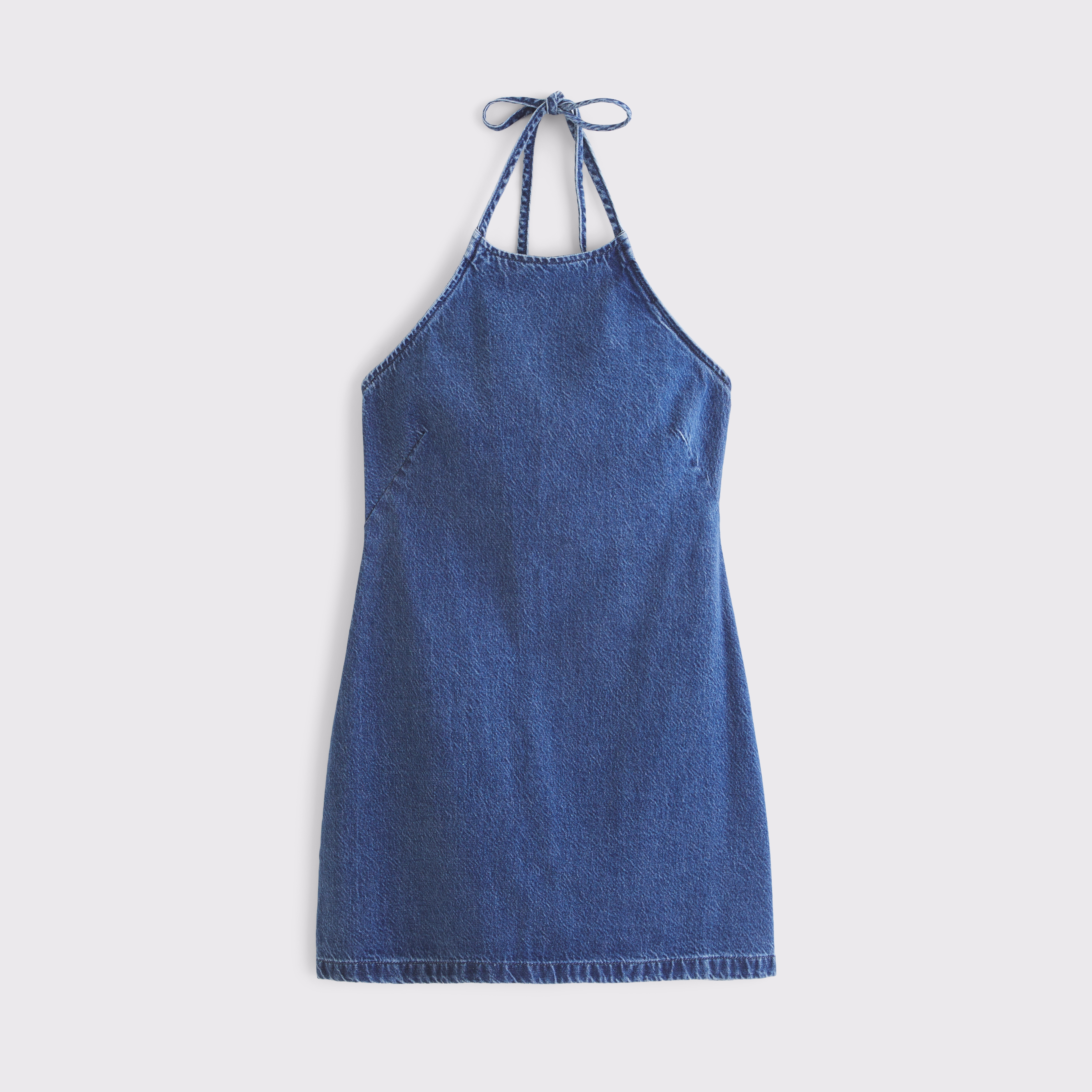 韓国商品/OVERDUEFLAIR HALTER DENIM MINI OPS HALTER DENIM MINI OPS - overdue flair