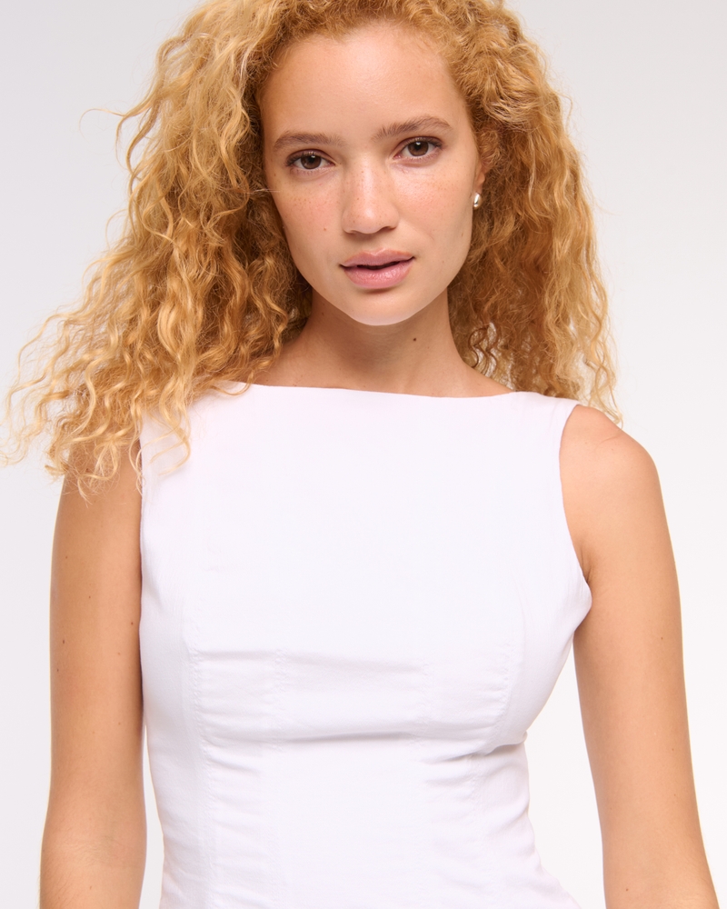 The A&F Mila High-Neck Stretch Mini Dress