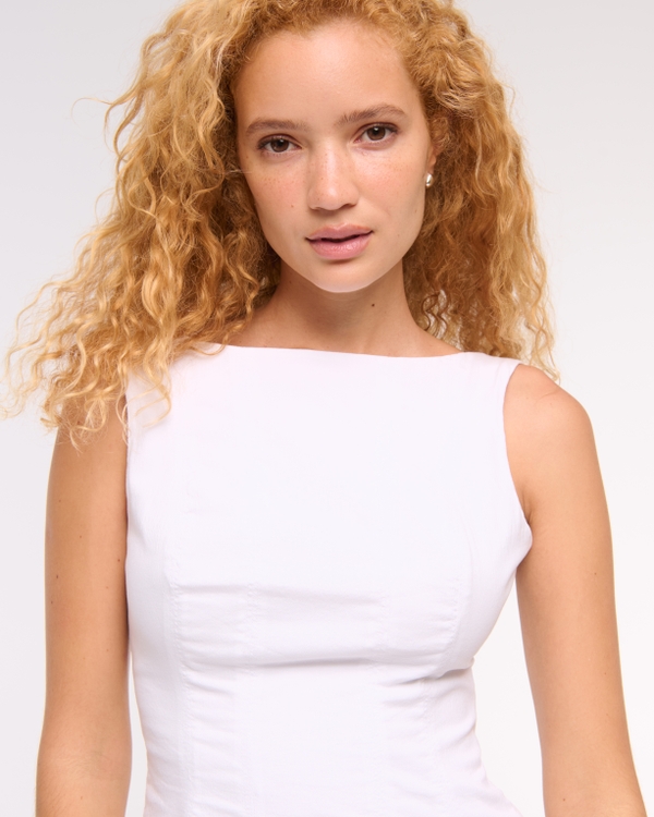 The A&F Mila High-Neck Stretch Mini Dress