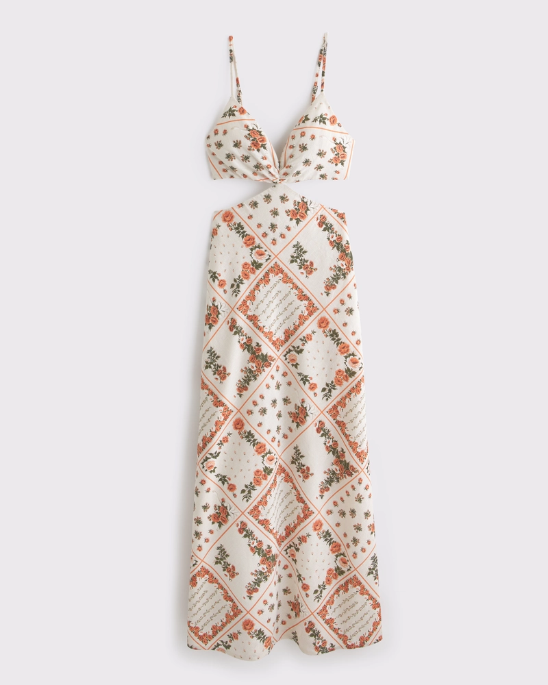 The A&F Julia Slip Cutout Maxi Dress