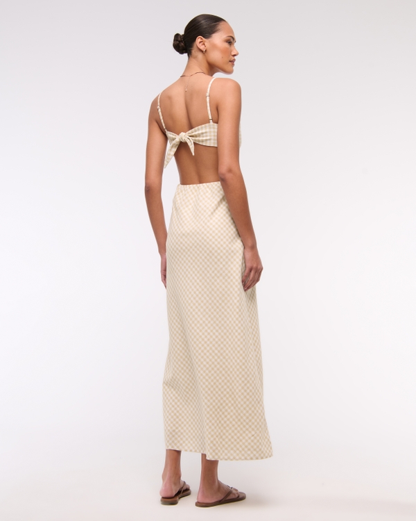 The A&F Julia Slip Cutout Maxi Dress