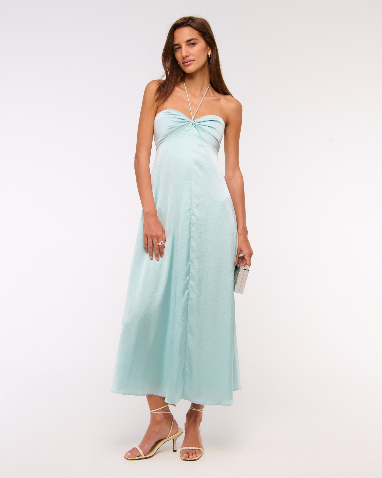 green emerald velvet dress Twist Front Maxi Dress in Paradise Floral