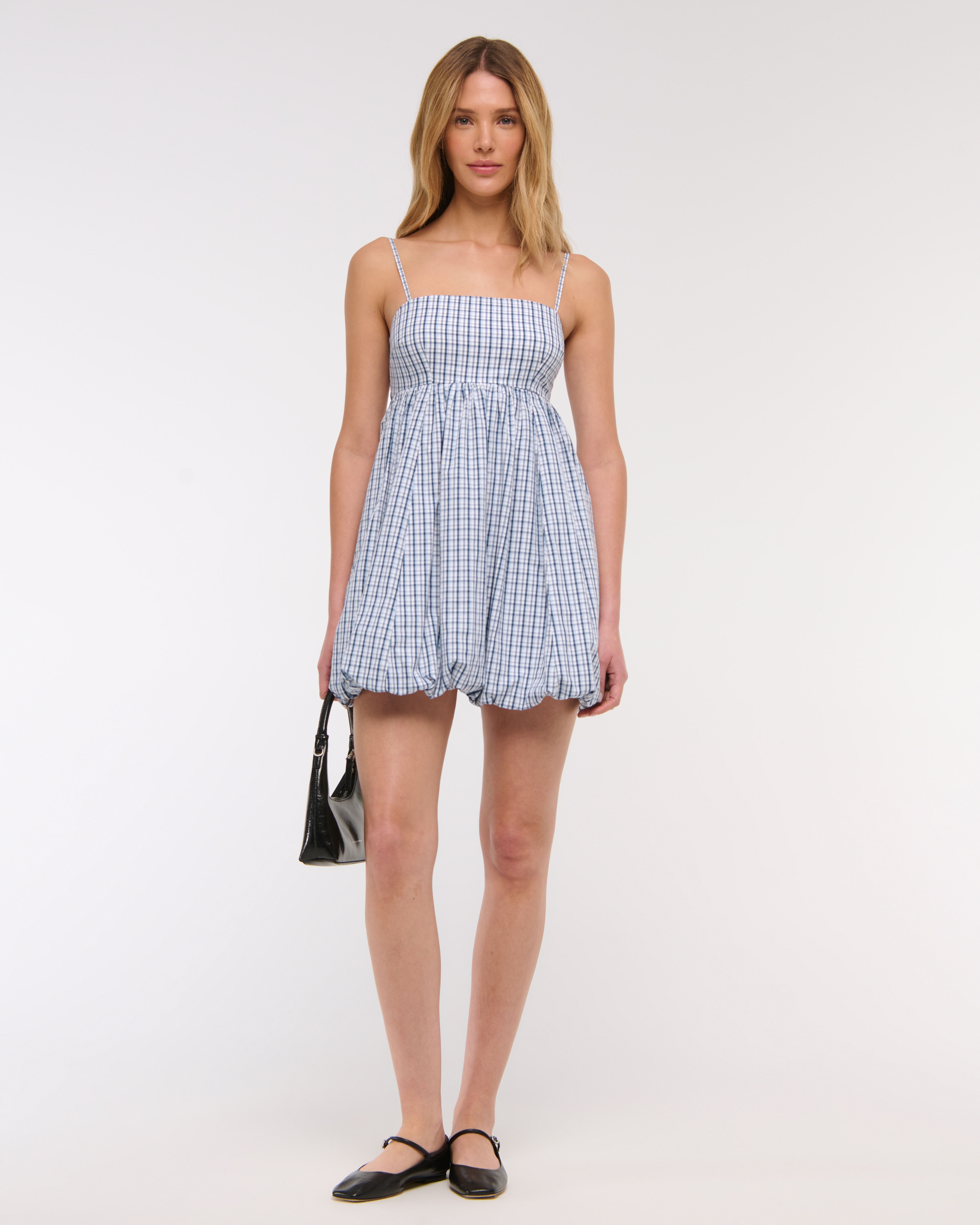 ♡ ❣️ check mini dress beige M Beth Mini Dress - Tan Check | Parallel