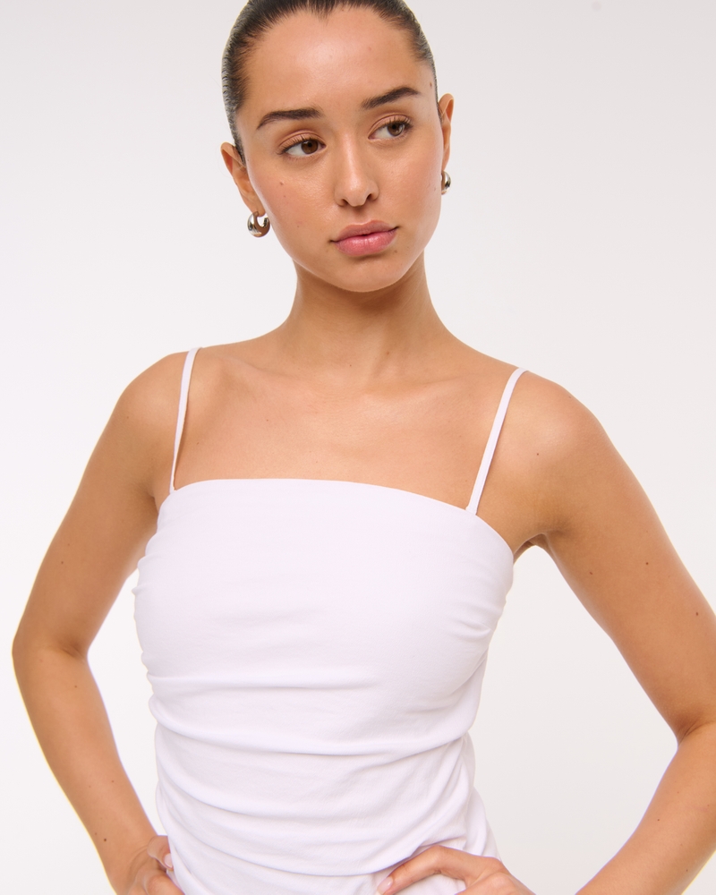 Strapless Asymmetrical Mini Dress