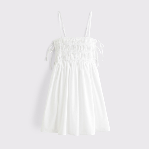 Женские платья Abercrombie & Fitch Smocked Babydoll Tie Mini Dress