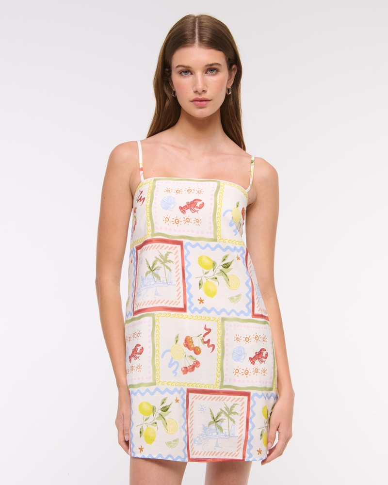 Straight Neck Slip Skort