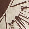 brown shell print