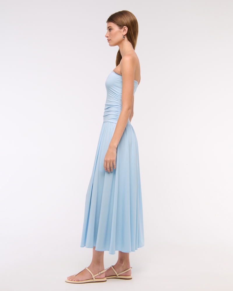 Knit Tube Drop-Waist Maxi Dress