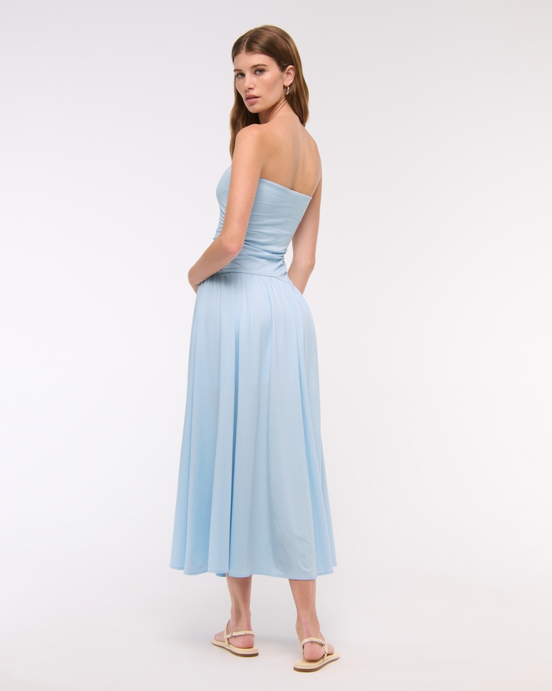 Knit Tube Drop-Waist Maxi Dress
