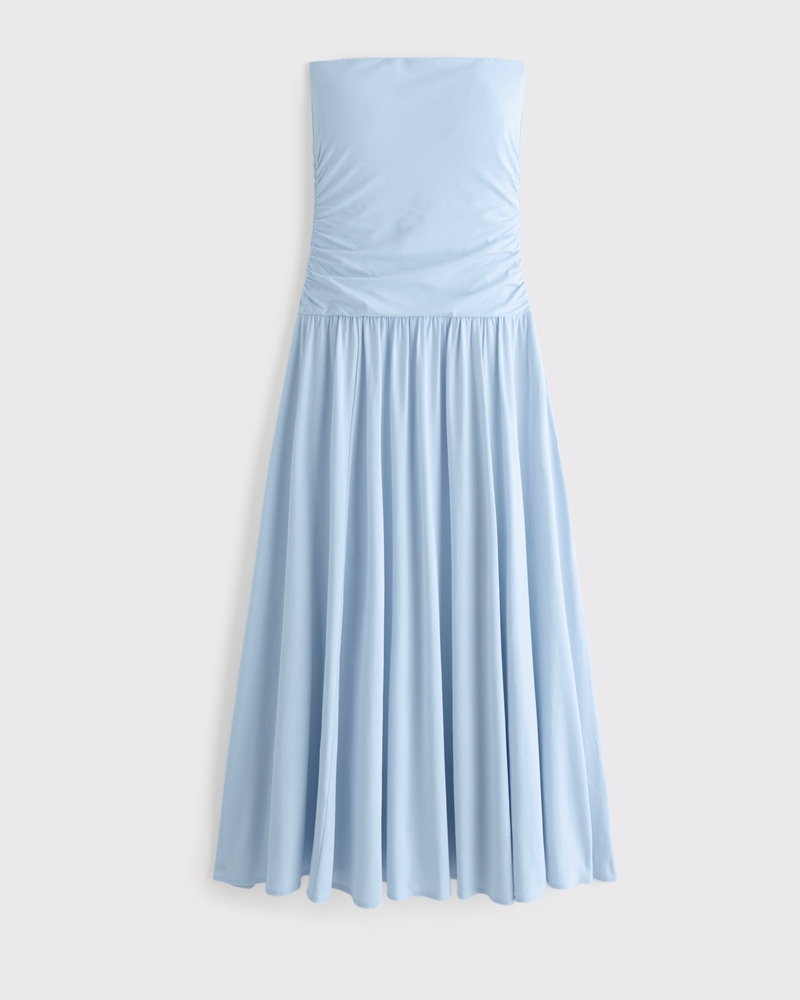 Knit Tube Drop-Waist Maxi Dress